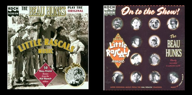 Music from the Our Gang / The Little Rascals movies and Laurel and Hardy films.