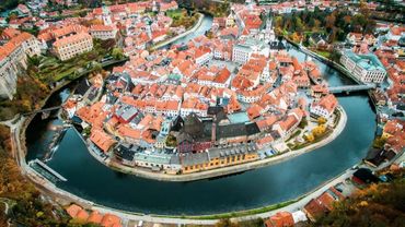 Czech Republic town of Czechy Krulov