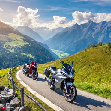 Moutain pass on Superbikes