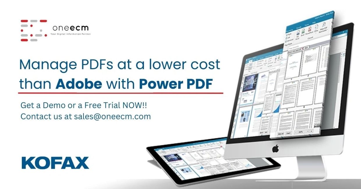 PDF Software for Business in Dubai, United Arab Emirates. (Kofax) Tungsten Power PDF.