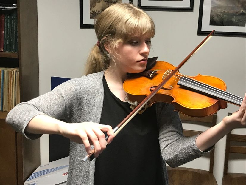 Advanced student preparing for auditions.