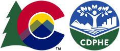 Colorado Department of Public Health and the Environment logo