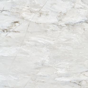 Light gray marbled stone tile.