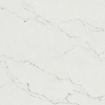 White with thin dark veins