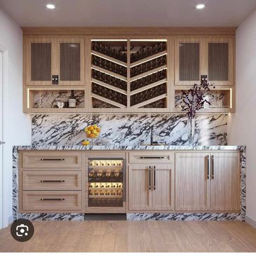 Luxury furniture apply on the kitchen