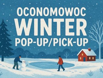Winter pop-up event in Oconomowoc.