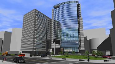 Architectural Rendering - High Rise Hotel