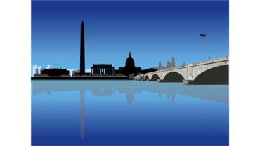 Vector Illustration - Washington DC Skyline