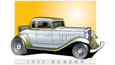 Vector Illustration - 1932 Hudson Automobile