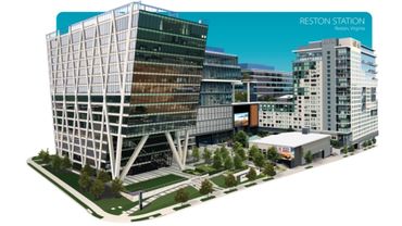 Vector Illustration - Reston Station Building