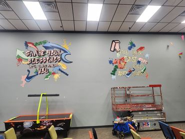 southpount church southaven ms murals by sarah litney art