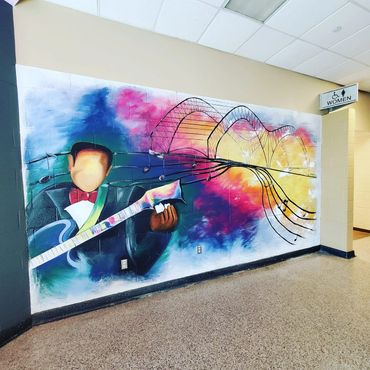landers center blues trail murals by sarah litney art