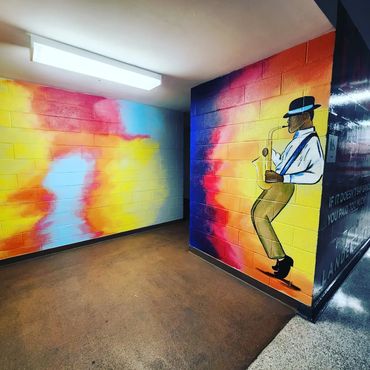 landers center blues trail murals by sarah litney art