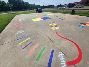 desoto central elementary school playground murals by sarah litney art