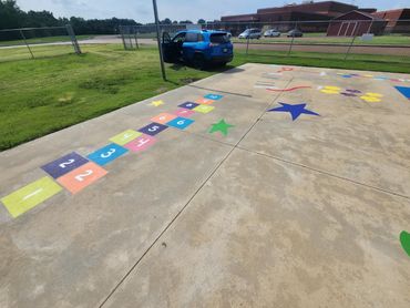 desoto central elementary school playground murals by sarah litney art