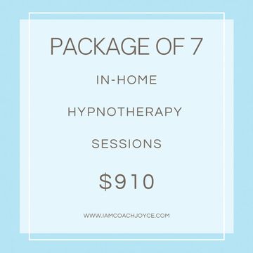 Package of 7 in-home hypnotherapy sessions