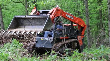 skid steer land clearing