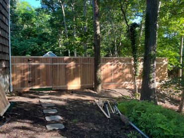 Cedar Fence and Gate