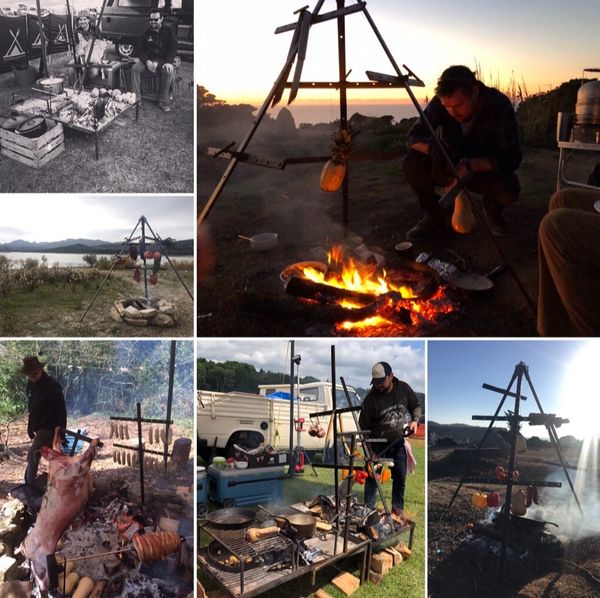 ChefCampers cooking over fire montage