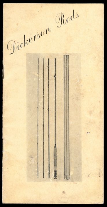 Lyle Dickerson bamboo fly rod, Lyle Dickerson catalog, Lyle Dickerson pamphlet, Dickerson ephemera