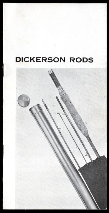 Lyle Dickerson bamboo fly rod, Lyle Dickerson catalog, Lyle Dickerson pamphlet, Dickerson ephemera