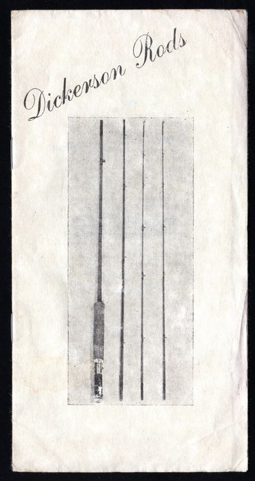 Lyle Dickerson bamboo fly rod, Lyle Dickerson catalog, Dickerson pamphlet 1935 1937