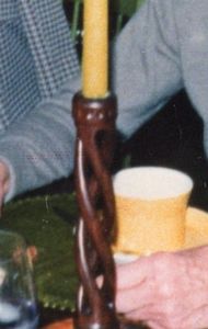 Lyle Dickerson bamboo fly rod, Lyle Dickerson handmade candle stick holder