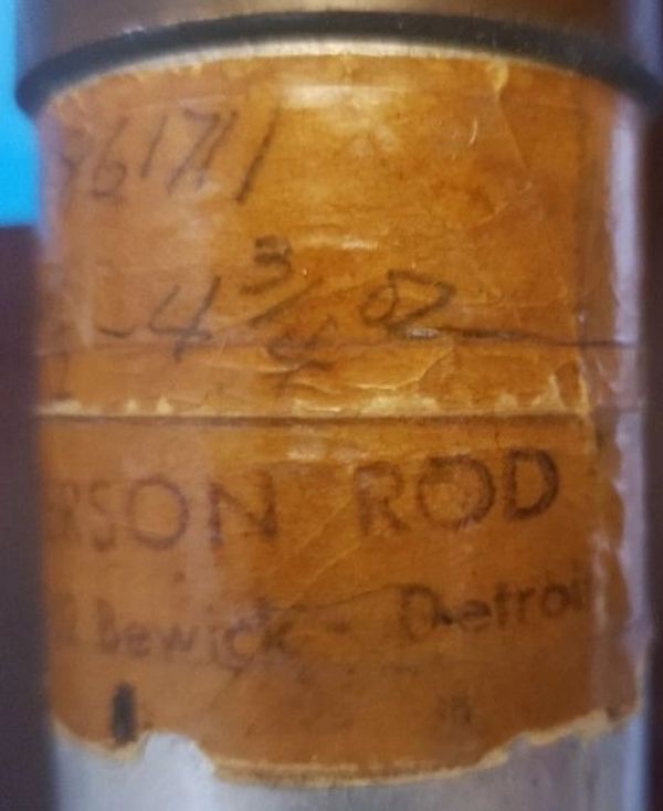 Lyle Dickerson bamboo fly rod, Lyle Dickerson rod tube label, Dickerson fly rod label