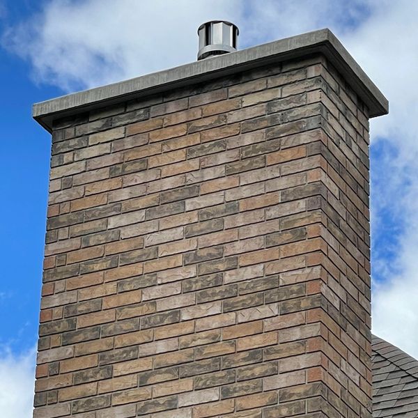 Concrete chimney cap/ Spalling brick repair