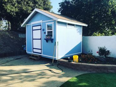 A garden storage shed I built in Oceanside CA.