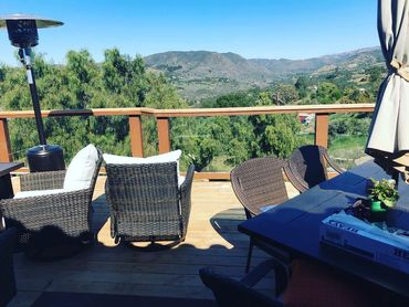 Another view of the two story deck I built in Fallbrook CA.