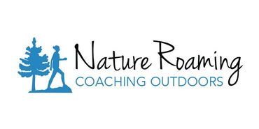 Nature Roaming logo with symbol of woman and tree.