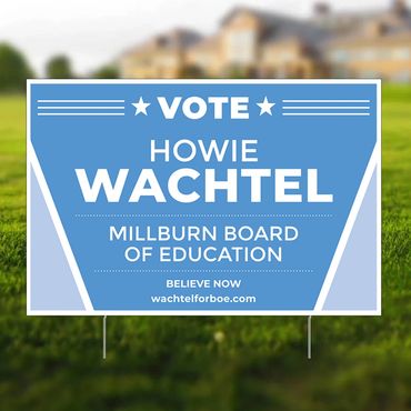 Election yard sign