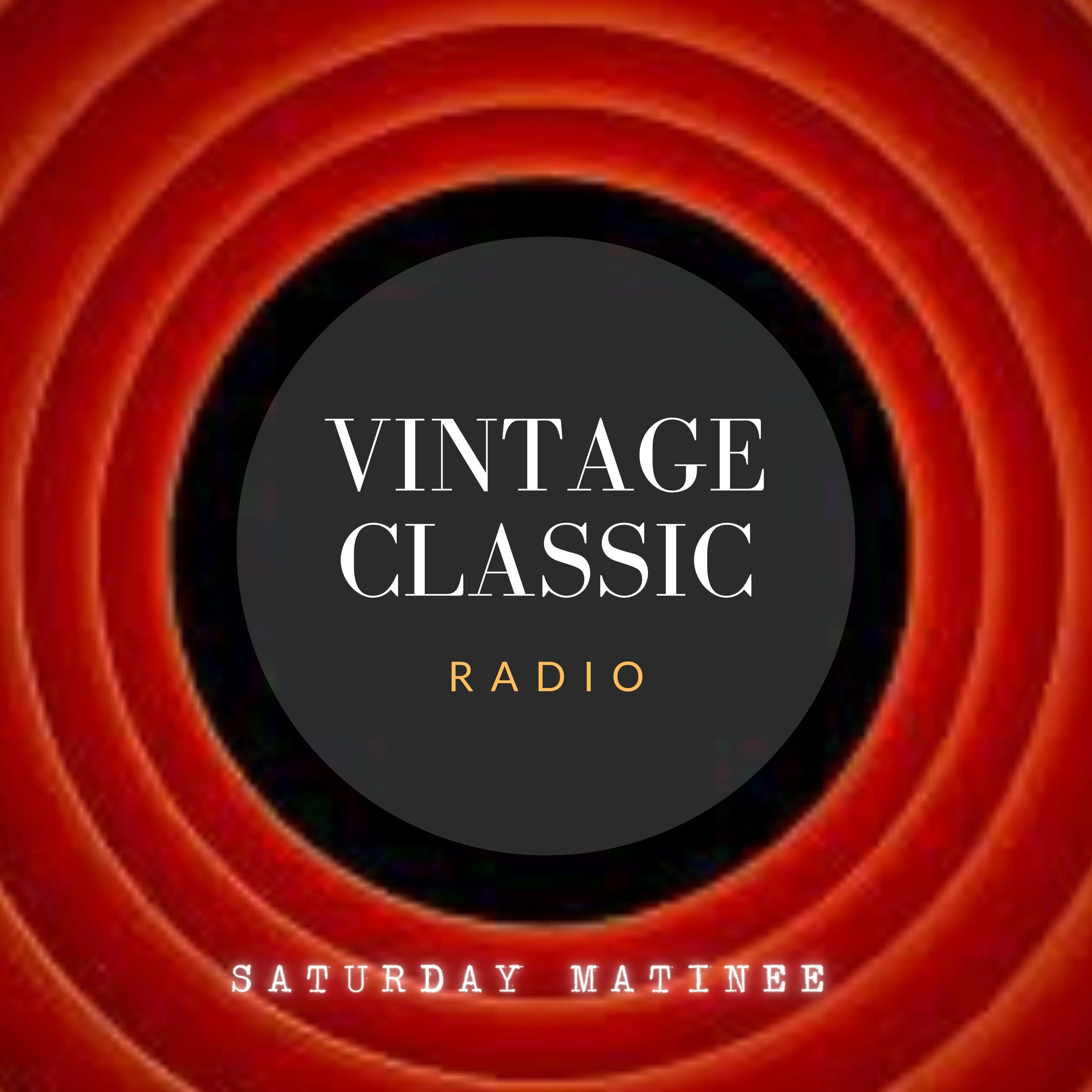 Vintage classic radio Saturday matinee poster.