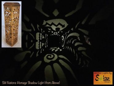 Solar Steel Rust Patina Solar Bollard Square Landscape Light