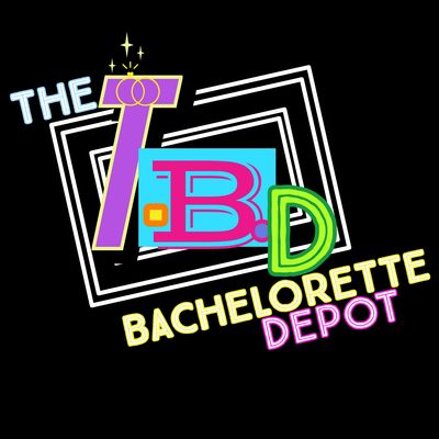 Colorful text logo for The VB Bachelorette Depot.