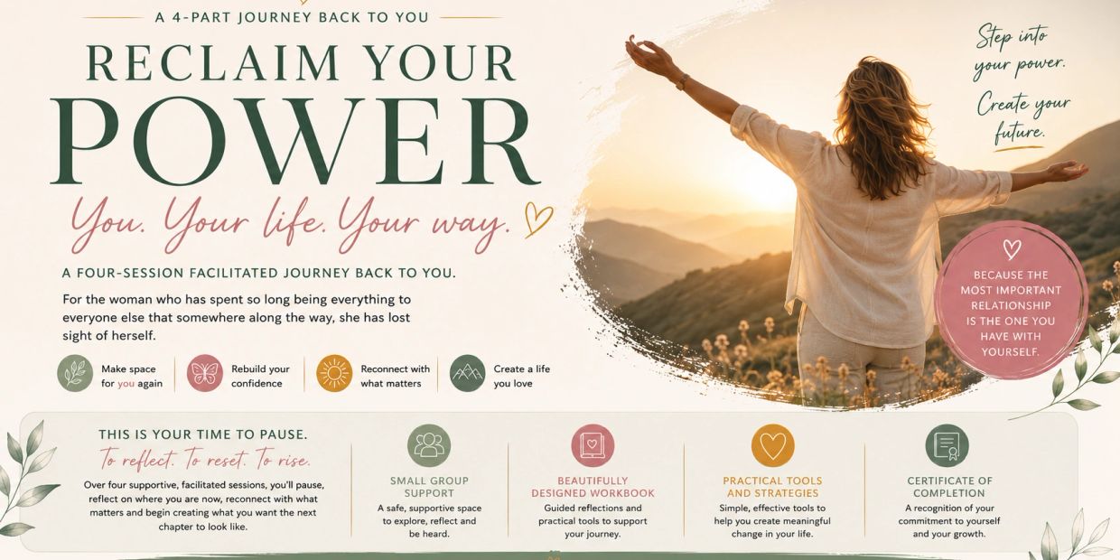 A four-session journey to help women reclaim their power and confidence.