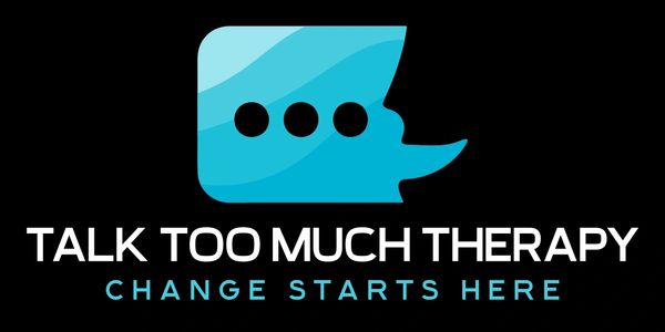 Talk too much therapy logo change starts here
