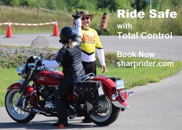 Sharp Rider Advanced Motorcycle Training - Total Control Instructor and Student
