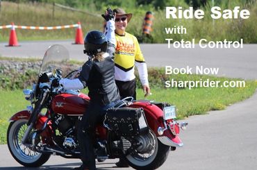 Sharp Rider Advanced Motorcycle Training - Total Control Instructor and Student