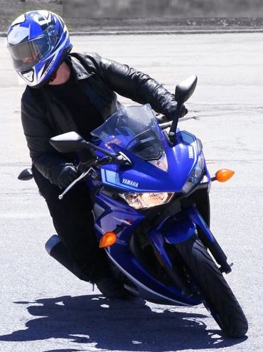 Sharp Rider Advanced Motorcycle Training Student