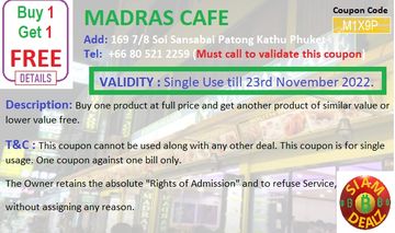 a sample of a coupon which the user can download for free, from service providers.