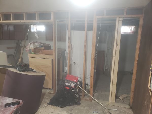 Before Picture Basement Renovation