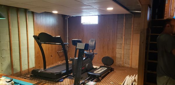 Before Picture Basement Damage Water Repair