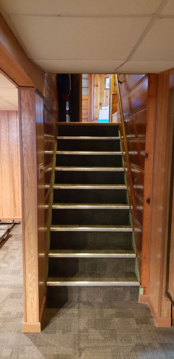 Basement Water Damage Repair New Stair Case