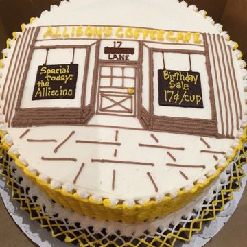 A coffeehouse was created for a coffee loving teen's 17th birthday.