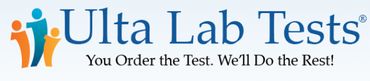 Ulta Lab Tests logo with tagline about ordering tests.