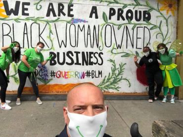 Ryan Dwyer, Delta Dental Wa and Makini Howell with Plum Bistro