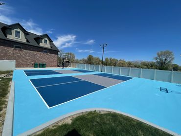 Sports Surfacing. Home Court. Backyard Court. Pickleball Court. Basketball Court.