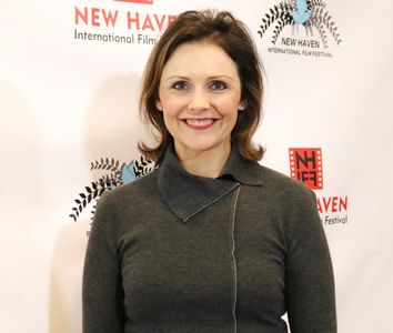 Amanda Melby (Ruth, Producer) on the red carpet at the 2019 New Haven International Film Festival.